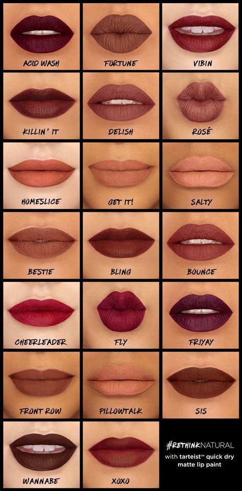 olive lipstick color chart.